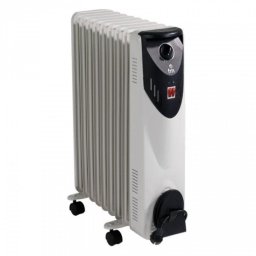 Radiador Eléctrico FM Calefacción RW-20 2000W 9 elementos control giratorio termostato