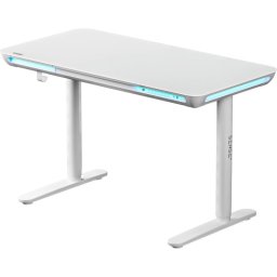 SENSE7 Nomo Escritorio Regulable Eléctrica con Motor Iluminación LED 120x60 Blanco