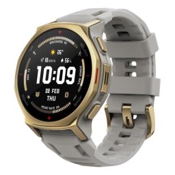 Amazfit T-Rex 3 Pro GPS NFC 44mm AMOLED Oro Correa Gris M Resistente Agua 10ATM SpO2