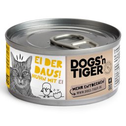 Dogs'n Tiger Cat filetes finos 12 x 70 g para gatos - Filete de pollo y huevo