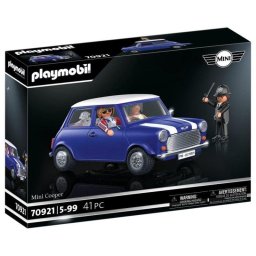 Coche Playmobil 70921 Azul Blanco con 4 Figuras Incluidas