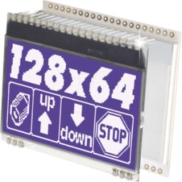 DISPLAY VISIONS EA DOGM128W-6 - Módulo gráfico LCD, 55 x 46 mm, blanco