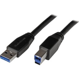 STARTECH.COM ST USB3SAB5M - Cable USB 3.0 activo USB tipo a para tipo B 5,0 m