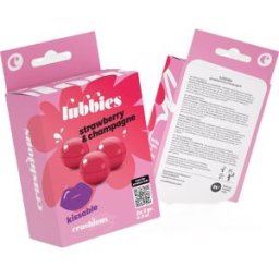 Crushious Set Bolas Lubricantes Fresa & Champán 2x3g