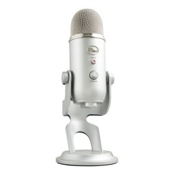 Blue Microphones Yeti Micrófono USB Plata para Grabación y Transmisión en PC