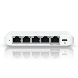 Switch Ubiquiti UniFi Flex Mini 2.5G 5 Puertos Gestionado PoE USB-C Escritorio