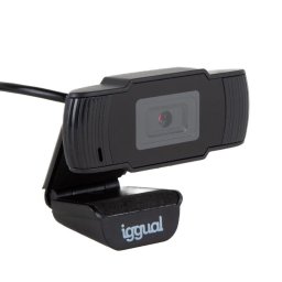 Cámara web iggual IGG318980 HD 720p USB con micrófono y visión 90º