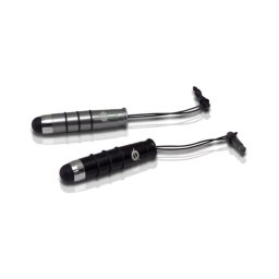 Lápiz digital Conceptronic CSTYLUSMINI2P Negro/Plata Universal Pack 2 unidades