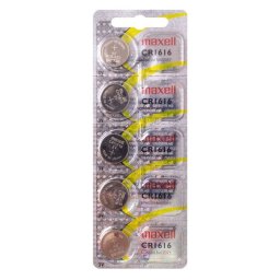 Maxell CR 1616 Pack 5 Pilas de Botón Litio