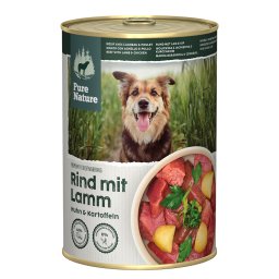 Pure Nature Adult 6 x 400 g comida húmeda para perros - Vacuno y cordero