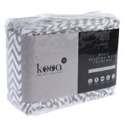 Pañales kooa con carbón vegetal para perros macho - Talla L - 15 unidades
