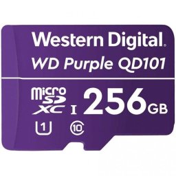 Tarjeta microSDXC Western Digital Purple QD101 256GB U1 Clase 10 púrpura