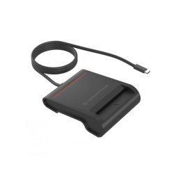 Lector de tarjeta inteligente Conceptronic SCR01BC USB Tipo C cable 0,9 m negro