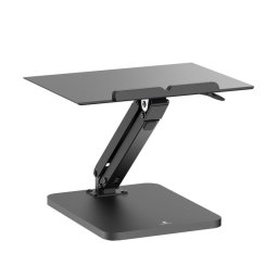 Soporte De Escritorio Maclean Para Monitor O Portátil, Resorte De Gas, Para Trabajar De Pie O Sentado, Negro, Mc-493