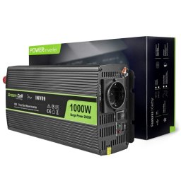 Adaptador/inversor De Corriente Green Cell Inv09 Auto 1000 W Negro