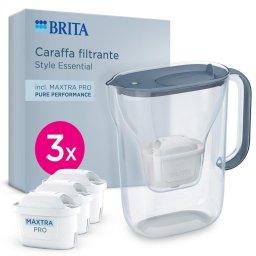 Filtro de agua Brita Style Essential Stone Blue 3 cartuchos 2,4 L