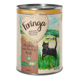 Feringa Menú Country Style 6 x 400 g - Pollo, cerdo, vacuno