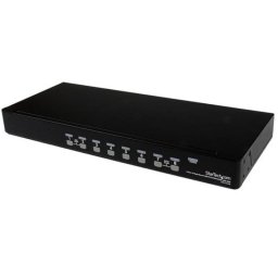 Conmutador KVM StarTech SV831DUSBGB 8 Puertos USB PS/2 VGA Rack 1U OSD Negro