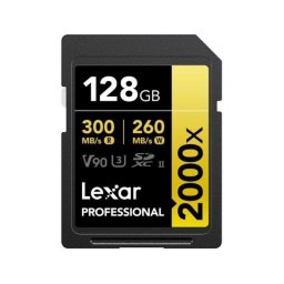 Tarjeta SD Lexar 2000x 128 GB UHS-II Class 10 V90 300 MB/s