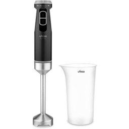 Batidora de mano Ufesa Mars 1200W acero inoxidable 4 cuchillas turbo accesorios