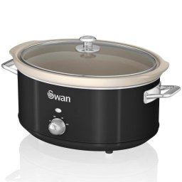 Olla de cocción lenta Swan SF17031BNEU Retro 6,5L cerámica extraíble