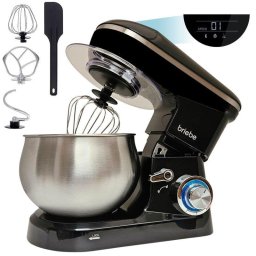 Batidora Briebe KM1164 5L 1800W 6 Velocidades LED Negro Profesional