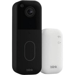 Kit de timbre Blink B0DJDSZX75 Inalámbrico Negro Blanco con cámara y Alexa