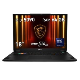 Portátil MSI Stealth 18 HX AI A2XWJG-048XES 18" Intel Core Ultra 9 275HX 64GB 2TB SSD RTX 5090 FreeDOS