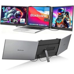 Monitor portátil Blackview DCM6 de 14" FHD Soporta triple pantalla, ultra delgado (4.5mm/0.9kg) TÜV