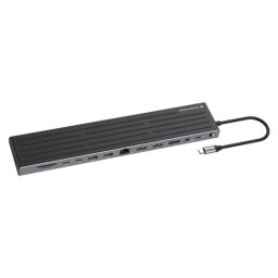 Base para portátil Conceptronic DONN32B 4K Ultra HD USB-C HDMI Ethernet
