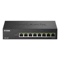 Switch D-Link DMS-108P/E 8 puertos 2.5G PoE sin gestión carcasa metálica