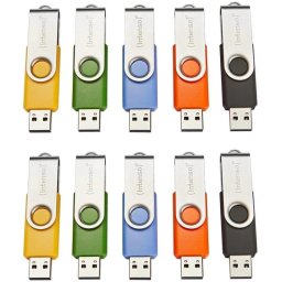 Unidad flash USB Intenso Basic Line 4 GB USB 2.0 giro multicolor