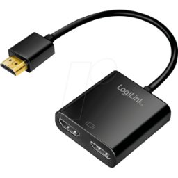 LOGILINK HD0061 - HDMI Splitter, 1x2 Port, 4K/60 Hz, Downscaler