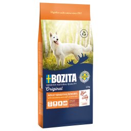 Bozita Original Adult Sensitive Piel y Pelaje sin trigo - Pack % - 2 x 12 kg