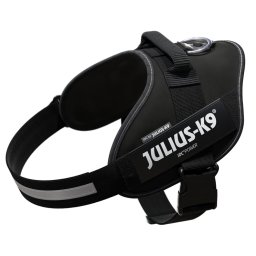 Arnés Julius-K9 IDC® Power negro para perros - Talla Mini-Mini