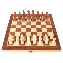 Juegos De Mesa Ajedrez Estuche De Madera Cb Games