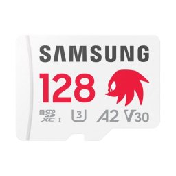 Tarjeta MicroSDXC Samsung MB-MD128S 128GB UHS-I 180MB/s U3 V30 A2 Adaptador SD