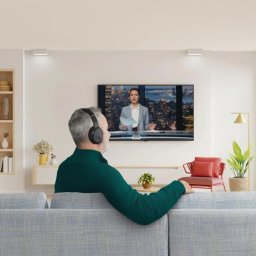 Auriculares Hama 00221847 inalámbricos y con cable Bluetooth RF para TV con reducción de ruido pasiva negros