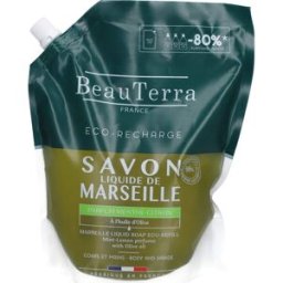 Beauterra Jabón Líquido Marsella Menta Limón Recarga 900ml