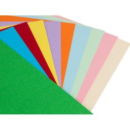 Cartulina liderpapel 50x65 cm 180g/m2 25 colores surtidos paquete de 25 hojas