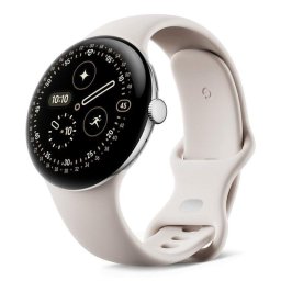 Google Pixel Watch 4 WiFi Bluetooth NFC 45mm AMOLED LTPO Gris Batería 455 mAh IP68 5ATM SpO2