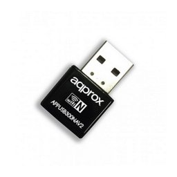 Approx Adaptador Inalámbrico N 300Mbps Nano USB