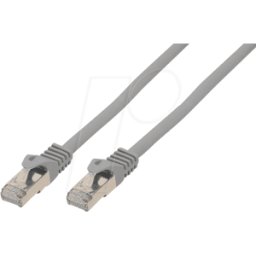 SHIVERPEAKS SHVP 75511SL.25 - 0,25m parche plano U/FTP Cat.7 cable crudo gris