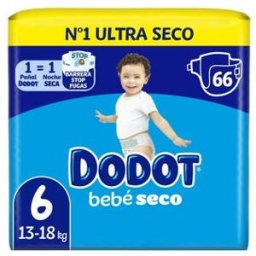 dodot Etapas Talla 6 Pañales 13-18 Kg 66uds