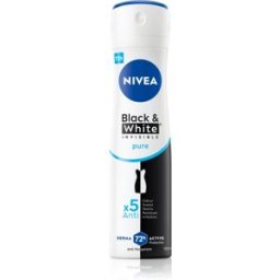 Invisible Black & White Pure Desodorante Antitranspirante Antimanchas Blancas Y Amarillas 150 Ml