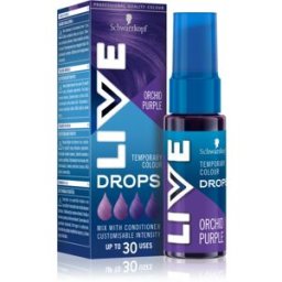 Live Drops Sombra De Color Lavable Para El Cabello Tono Orchid Purple 30 Ml