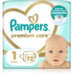 Premium Care Size 1 Pañales Desechables 2-5 Kg 72 Ud