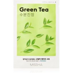 Airy Fit Green Tea Mascarilla Facial Calmante En Forma De Hoja Con Té Verde 19 G