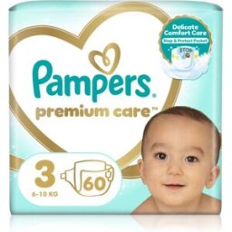 Premium Care Size 3 Pañales Desechables 6-10 Kg 60 Ud