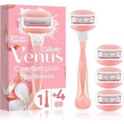 Venus Comfortglide Spa Breeze Maquinilla Depiladora Para Mujer + Hojas De Recambio 4 Ud